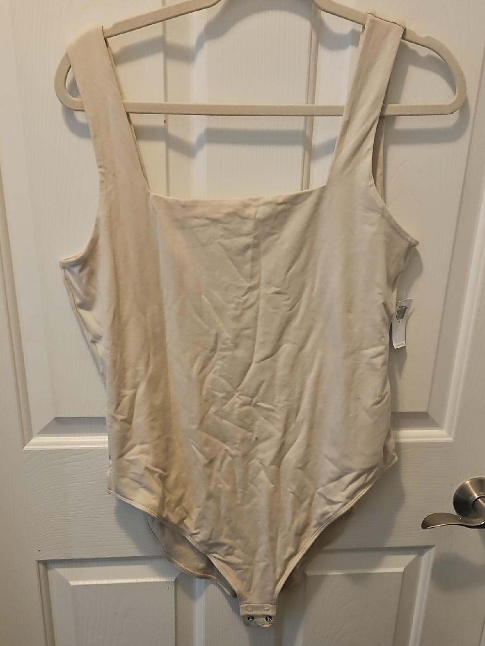 NWT Old Navy Square Neck Bodysuit - Oatmeal XL